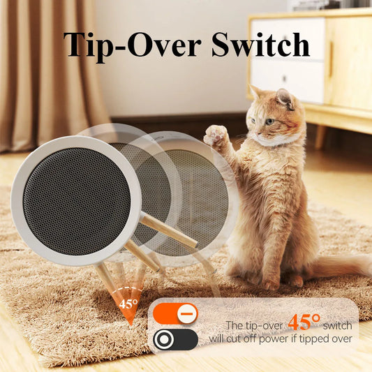 Încălzitor Electric Portabil GAIATOP – Ventilator PTC Rapid, 3 Trepte, Economie de Energie, 220V